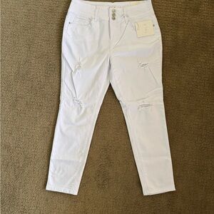 TALA White Skinny Distressed Women's Jeans